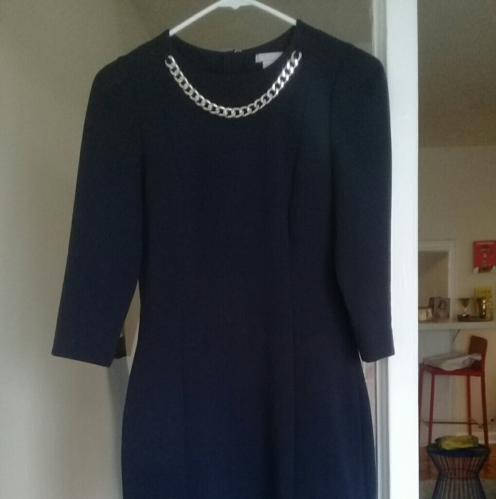 Blue chain dress